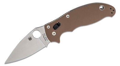 Spyderco Manix 2 Brown G10 15V Steel Knife C101GPBN15V2 Discontinued Sprint NEW