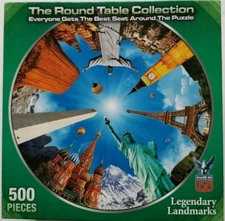 Round Table puzzle Collection Legendary Landmarks jigsaw 500 pc 19" 2014