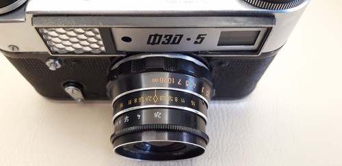 FED 5 Vintage 35mm Film Camera Rangefinder Lens Industar-61 L/D 2,8/53 USSR - Picture 6 of 19