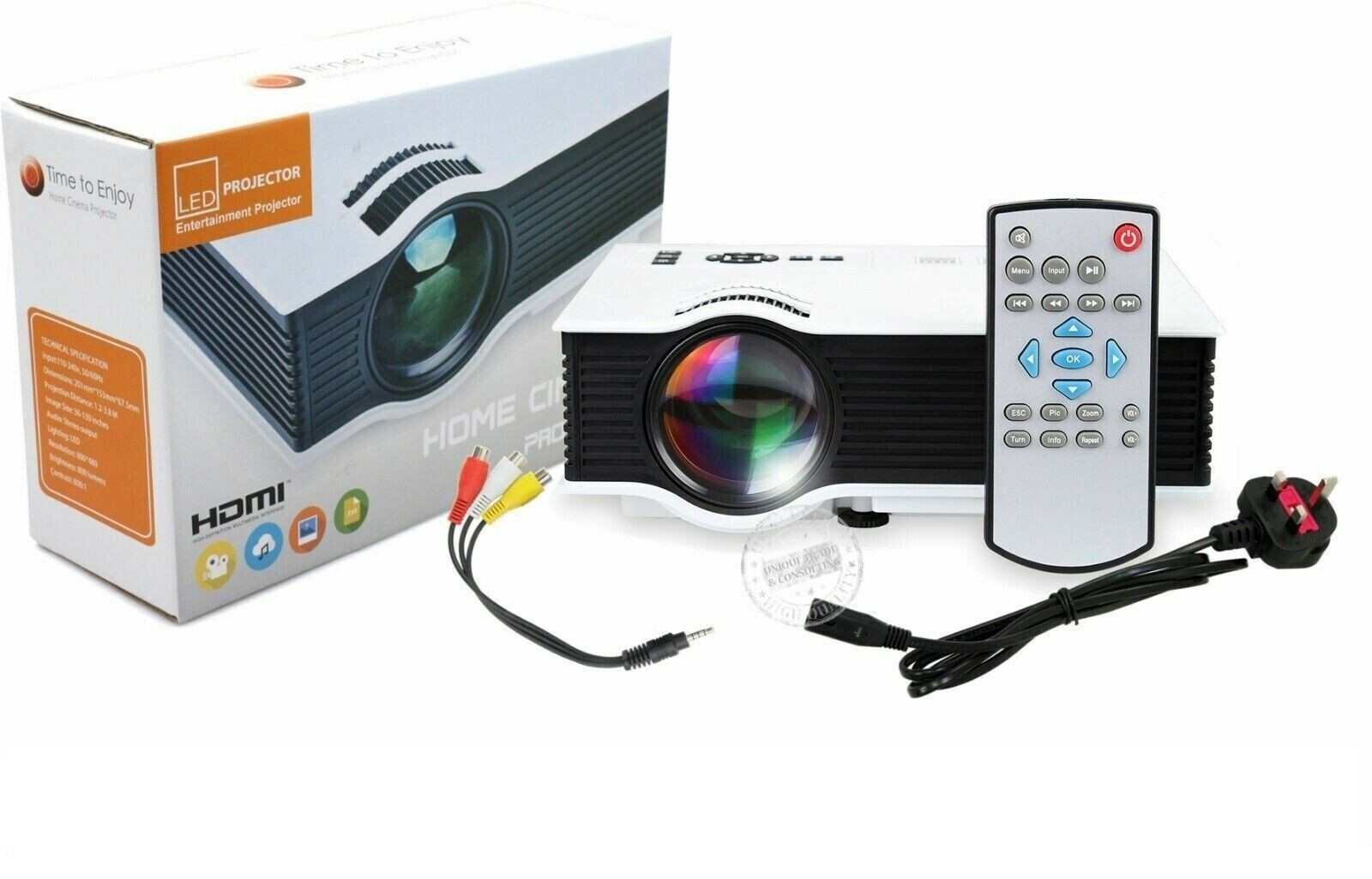 Mini Proiettore da Viaggio 800 LM LED 1080P - Cinema Everywhere