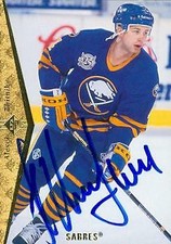 Alexei Zhitnik autographed Hockey Card (Buffalo Sabres) 1995 Upper Deck SP #16