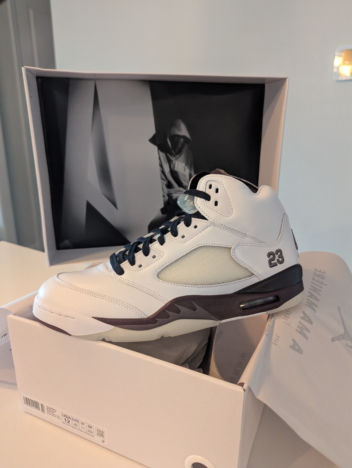 UNRELEASED The A Ma Maniére x Air Jordan 5 Burgundy Crush  releases June 7th