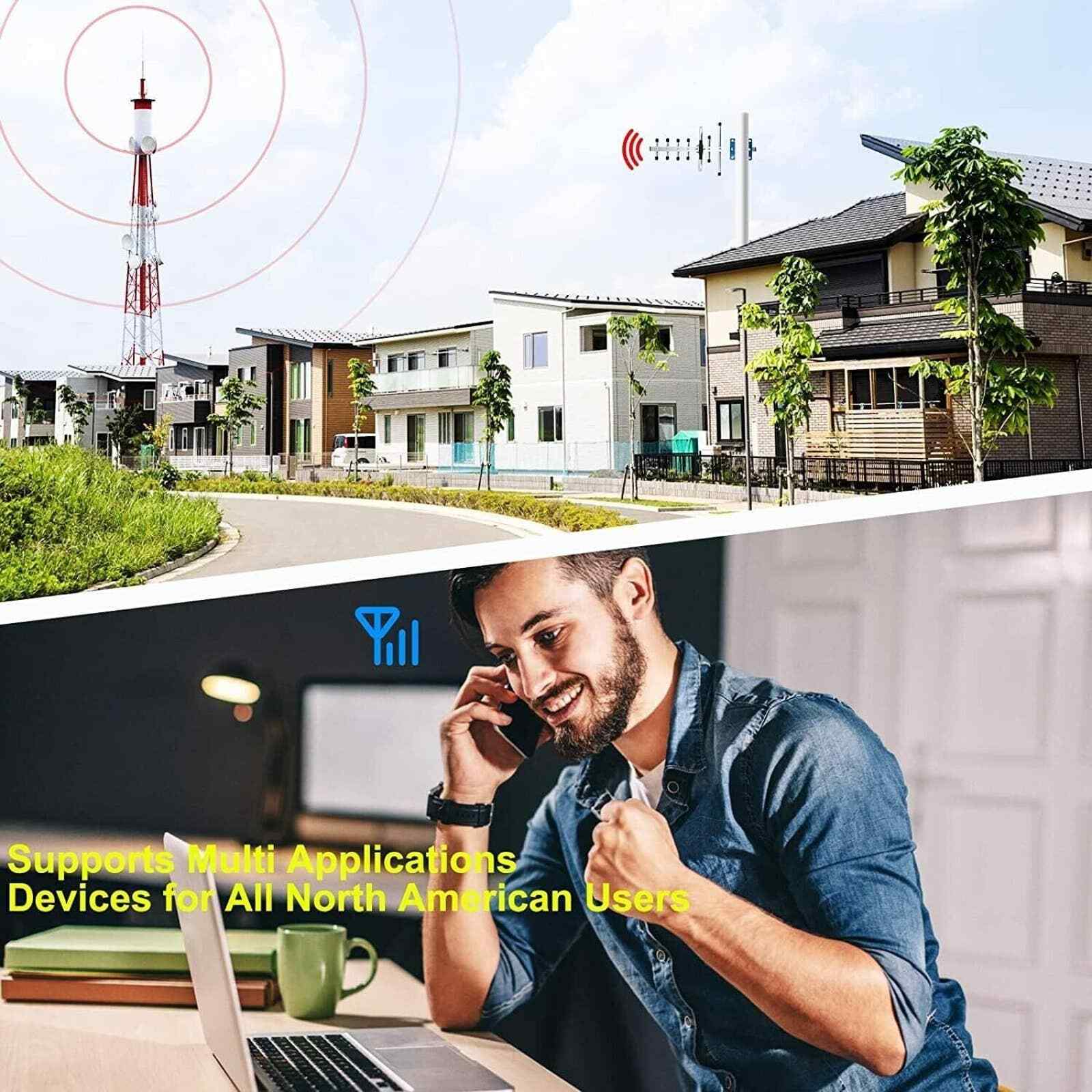 Universal 5G Cell Phone Booster - Indoor/Outdoor, up to 5,000 Sq Ft, LED Display