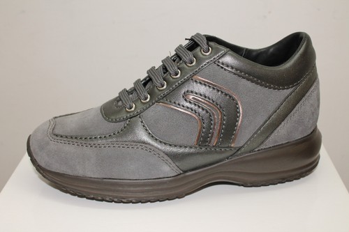 Sneakers Geox D Happy R Suede grigio tipo Hogan Interactive listino €122 -  30% | eBay
