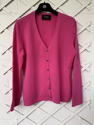 Rosa N. Peal Kaschmir Cardigan Größe 14