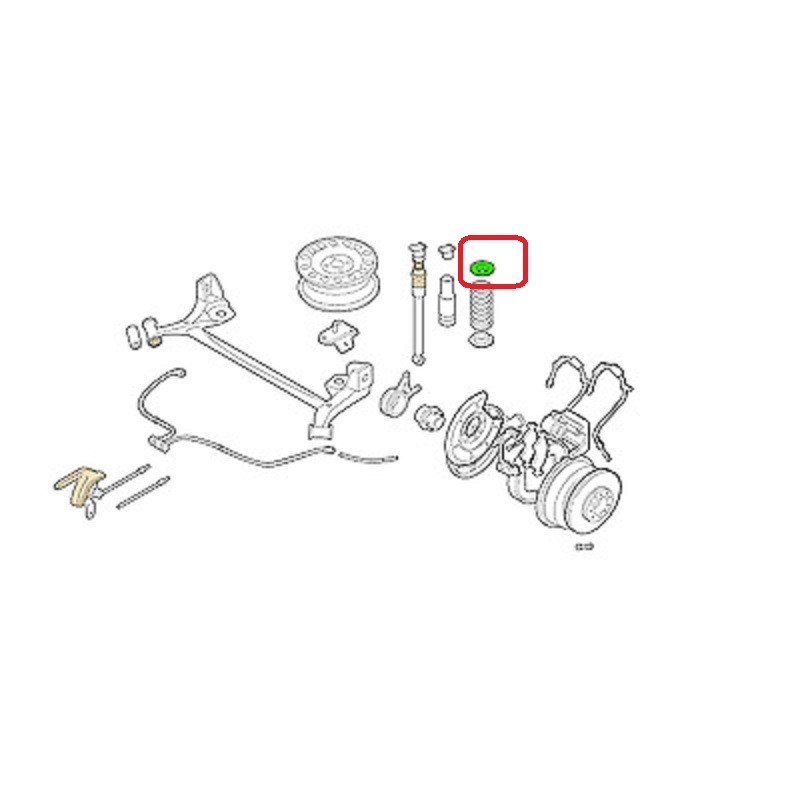 2 Cuscinetti In Gomma Per Molla Ford B-Max E Fiesta - Ricambio Originale 2037363 - Foto 2