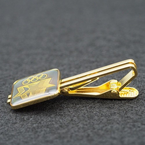 1980s Olympics Brother Gold Tie Clip + Box - Picture 7 of 12