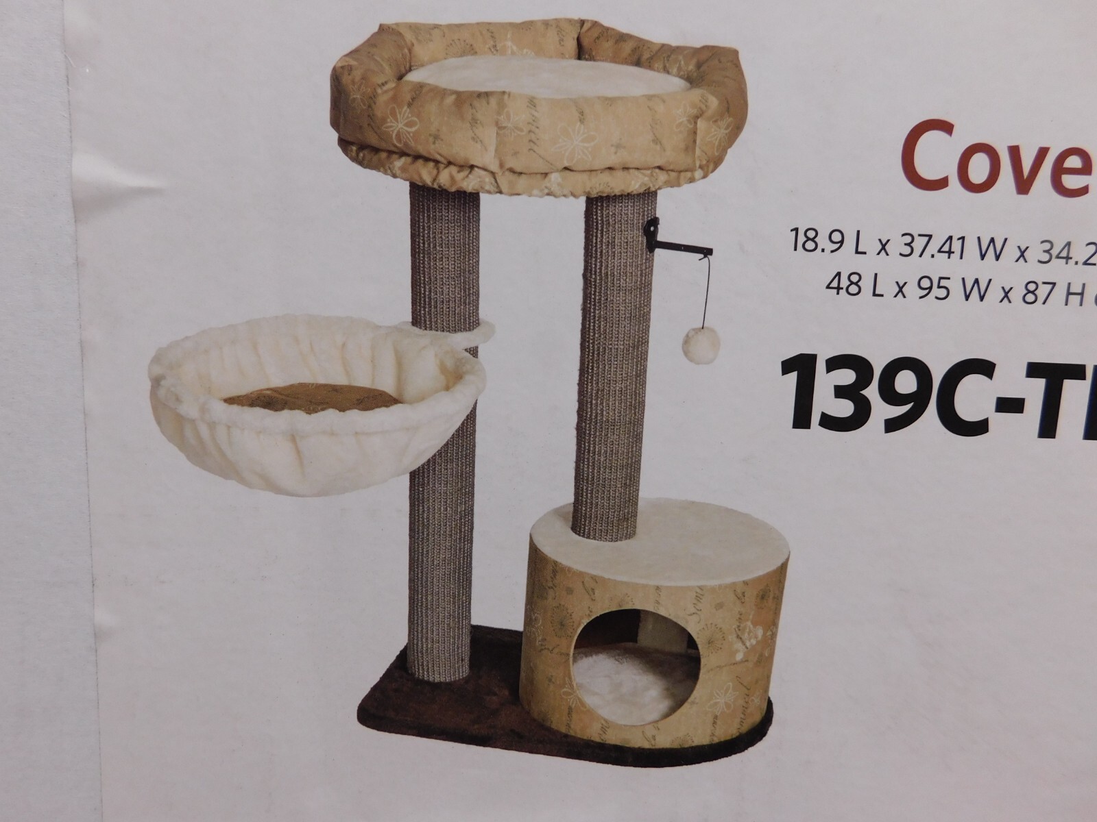 MidWest Homes For Pets Feline Nuvo Cove Fashionable Cat Tree & Cat