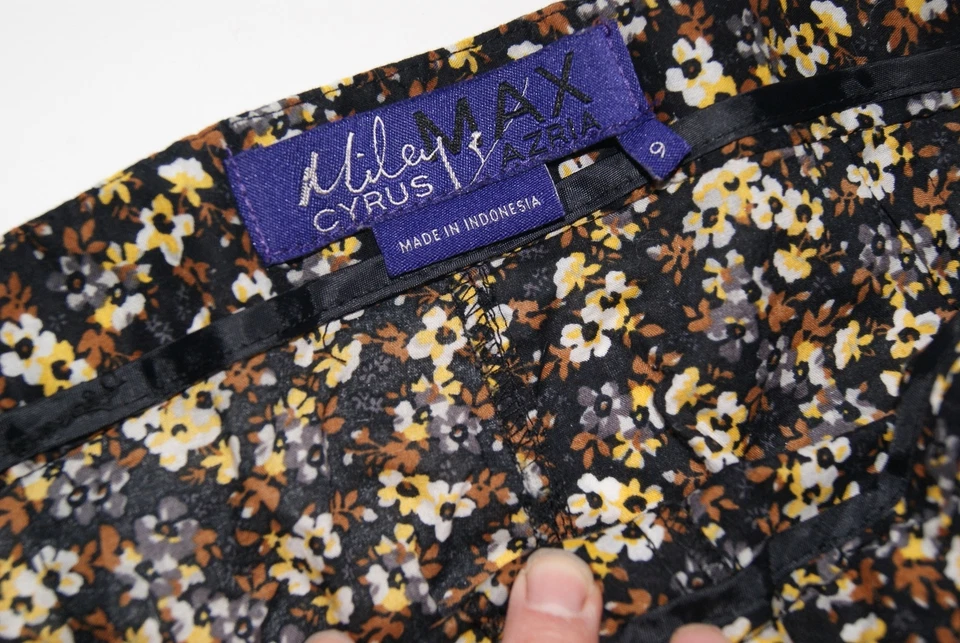 **2 Pares** Pantalones Cortos Miley Cyrus & Max Azria Raro Rosa Floral 100% Algodón Foto 4 de 4