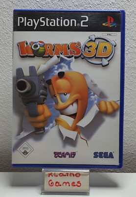 PS 2 Playstation 2 Spiel '' WORMS 3D '' DEUTSCH/ OVP+Anleitung  B3234