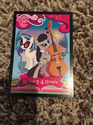 dj pon 3 card sleeves My Little Pony Pon-3 Party Starter #f2a Foil MLP TCG Trading G — on Ponyville rave My Little Pony DJ Pon-3