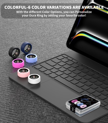 6 Pack Silicone Ring Case for Oura Ring Protector, Smart Rings Elastic Cover ... - Picture 6 of 7