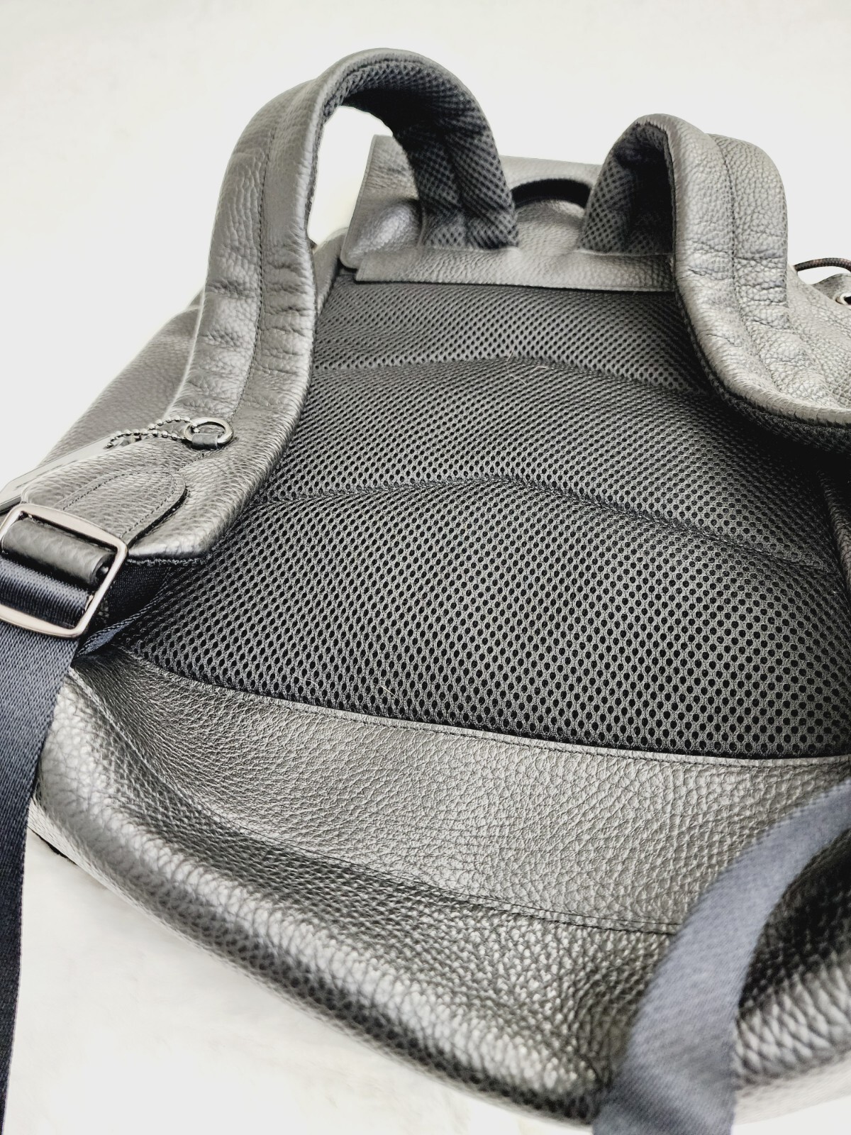 Coach Daypack Backpack Compact Black Pebble Leath… - image 19