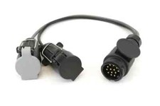 Streetwize Car to Caravan Adaptors 13 pin to 7 pin Twin Electric 12N/12S Trailer