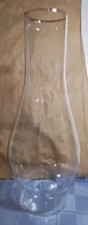Clear Glass Kerosene Oil Lamp Chimney Shade 2 7/8" Fitter 9 5/8" Tall EUC