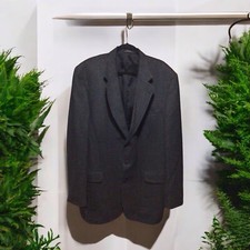 Stafford Mens Blazer 100 Wool 3 Button Suit Jacket Sport Coat 46 Made In USA