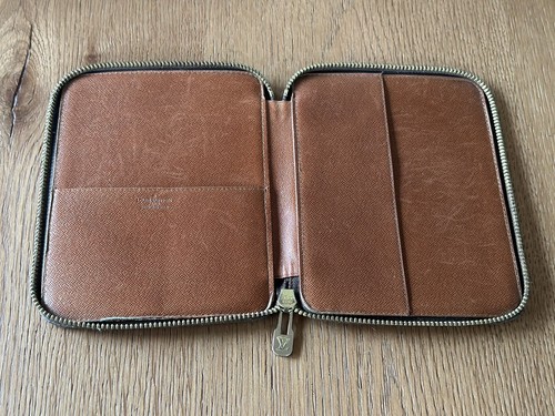 Louis Vuitton Vintage Raro Cremallera Planificador Agenda Cubierta Escritorio Accesorio Dañado - Imagen 7 de 11