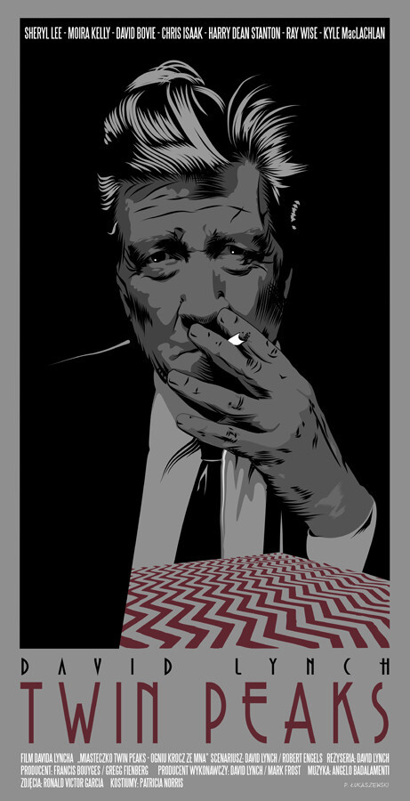 TWIN PEAKS - polish poster DAVID LYNCH movie mulholland print