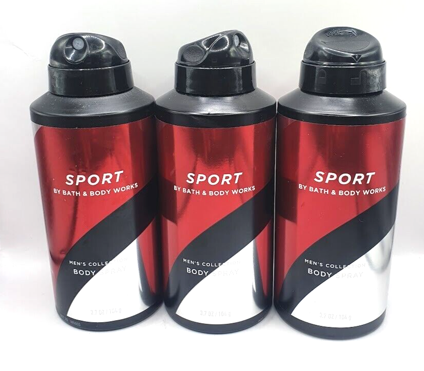 BATH AND BODY WORKS SPORT BODY SPRAY FOR MEN 3.7 FL OZ (SET OF 3) eBay