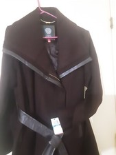 Designer Coat Vince Camuto Size Xl Uk 16 Brand New Merlot Colour