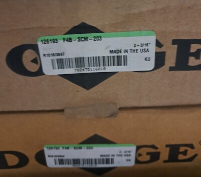 N×4 126193 DODGE/BALDOR F4B-SCM-203 Bearing Unit 2-3/16