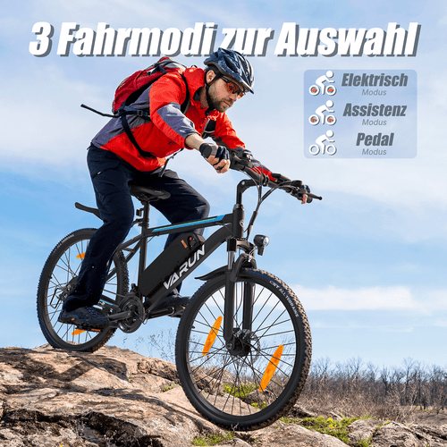 E Bike 26 Zoll E-Fahrrad 48V 25KMH Damen Elektrofahrrad 21 Gang Bis 80KM MTB - Bild 3 von 7