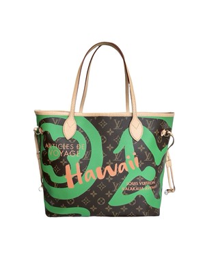 Louis Vuitton Hawaii Neverfull Bag Tahitienne Green MM Monogram Limited Edition