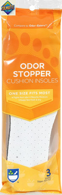 Foot Care Odor Stopper Insoles - 3 Pairs Shoe Inserts | Odor Eaters Fo