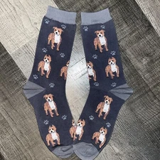 PET LOVERS UNISEX DOG LOVERS PIT BULL NOVELTY DESIGN SOCKS SOCK DADDY
