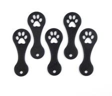5 x Einkaufswagenchip Pfote SOFORT abziehbarer Einkaufswagenl&ouml;ser Hund Tatze