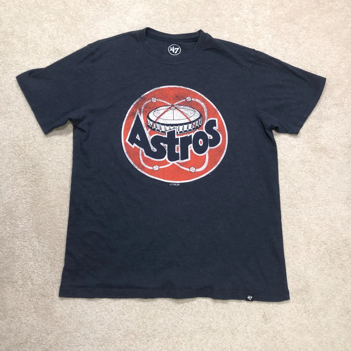 Houston Astros T Shirt Mens Small Blue 80s Logo