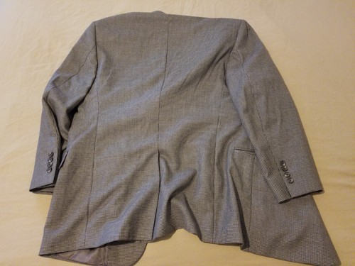 Mens Jos. A. Bank Wool Sports Jacket Blazer 44R Grey Gray - Picture 10 of 10