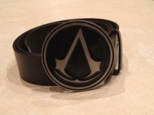 Assassin's Creed Logo Rotondo Fibbia + Cintura Gratis Ubisoft Assassini Gamer