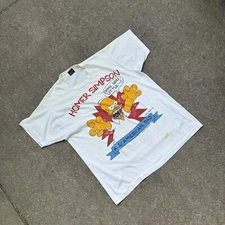 Vintage 1990’s Homer Simpson All American Dad Shirt Why You Little Size XL