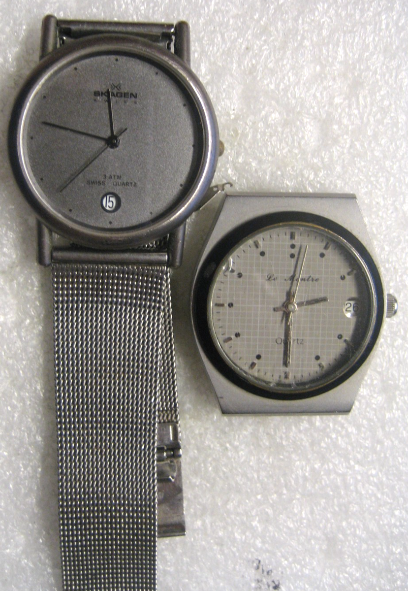 Two SKAGEN watches Skagen Signatur Lille Two Hand Gunmetal Stainless Steel  main image 4