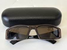 Spy Optic Spy Clint 021C Brown Stripes Sport Wrap Sunglasses With Case