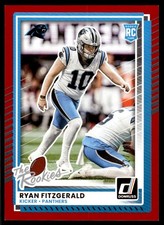 Ryan Fitzgerald 2025 Donruss Rookies & Highlights #50 RC Panthers Red /49