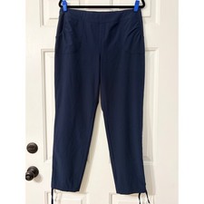 Zenergy by Chico's Navy Blue Pull On Stretch Crop Pants 1 Navy