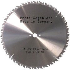 HM-S&auml;geblatt 500 x 30 mm 36LFZ Kreiss&auml;geblatt Hartmetall 500 mm Flachzahn S&auml;ge