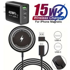 40W Magsafe Wireless Magnetic Fast Charger For Samsung S25 S24 Ultra S23 FE S22