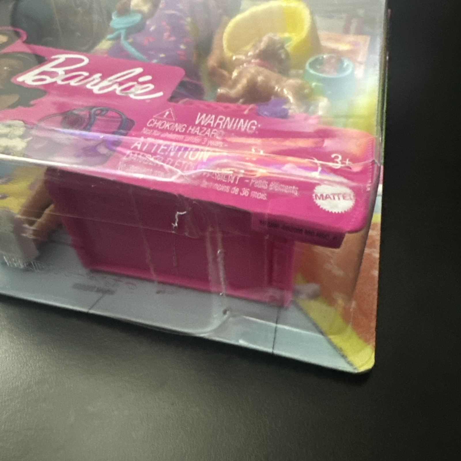 Barbie Pup Adoption Playset and Doll with Brown Hair, 2 Puppies and Color Change