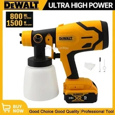 DEWALT Electric Spray Paint Gun 800ML Cordless Paint Sprayer Electric Paint .