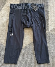 Leggings Uomo Under Armour Heat Gear Compressione 3/4 Tg 2XL Nuovo con etichette