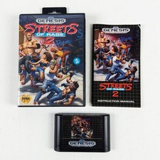 Streets of Rage 2 Sega Genesis Video Game Case and Manual Complete