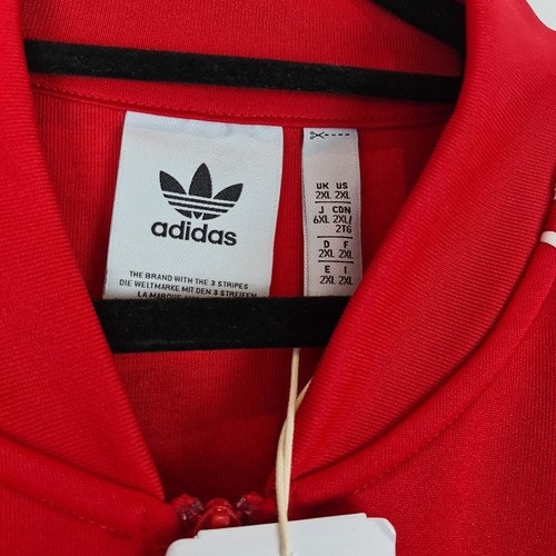 Adidas Classics Superstar Track Jacket - Vivid Red - 2XL XXL BNWT - Picture 4 of 4