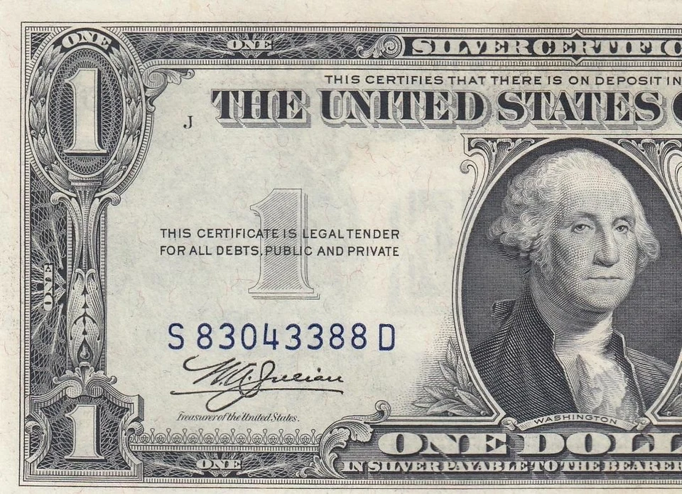 1935-C UNITED STATES SILVER CERTIFICATE $1 "S" (( GEM UNC )) - Image 2 of 4