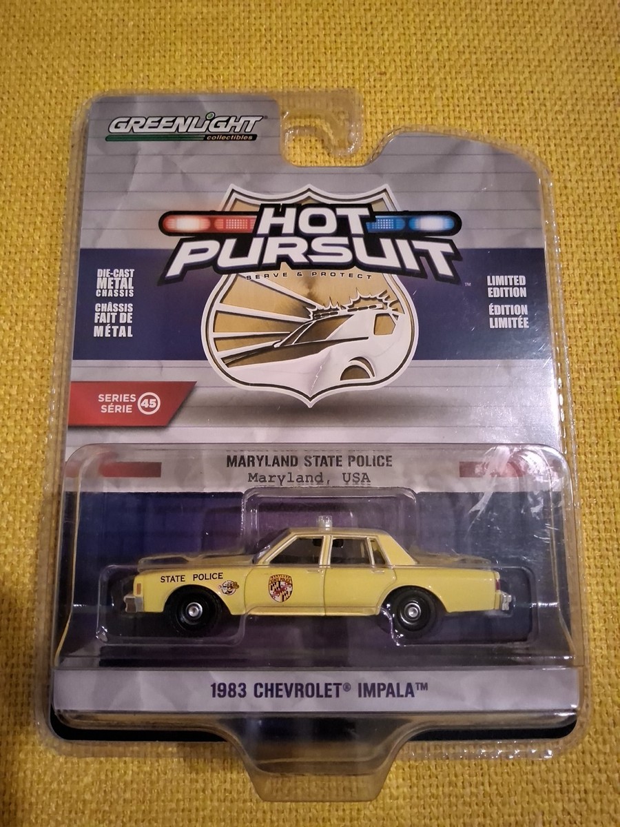 Greenlight Hot Pursuit 1983 Chevrolet Impala Maryland State Police