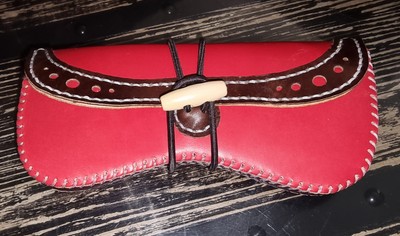 Einzigartiges handgefertigtes Leder Brillen Sonnenbrillen Etui, verschiedene, bitte Angebot lesen