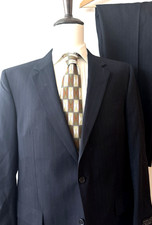 Jos. A. Bank Executive Suit NWOT 44L Long - 36W x 32L Dark Gray Sttriped Wool