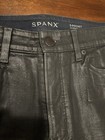 Spanx by Sara Blakely Faux Leather Black Pants Men’s 32 5 Pocket, Skinny — photo 5